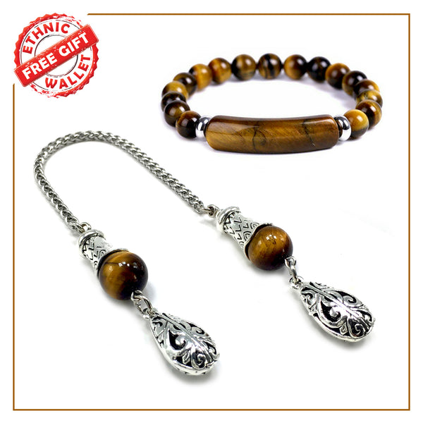 Greek KOMBOLOI Series Worry Beads Begleri Pony Anxiety Beads Rosary Relaxation Stress Relief (BEGLERİ -Stainless Steel Chain Tiger Eye -12 mm-Beads and Tiger Eye Bracelet)