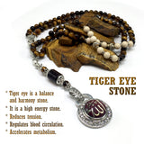 Unique Design Stylish Tiger Eye Stone Prayer Beads-Tesbih-Tasbih-Tasbeeh-Misbaha (6 mm-99 beads)