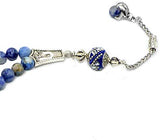 FANTASTIC EAGLE CLAW SERIES Blue Spot Stone Prayer Beads-Tesbih-Tasbih (8 mm-33 beads)