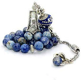 FANTASTIC EAGLE CLAW SERIES Blue Spot Stone Prayer Beads-Tesbih-Tasbih (8 mm-33 beads)