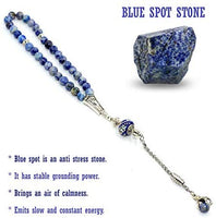 FANTASTIC EAGLE CLAW SERIES Blue Spot Stone Prayer Beads-Tesbih-Tasbih (8 mm-33 beads)