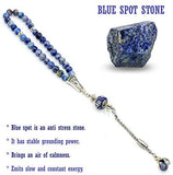 FANTASTIC EAGLE CLAW SERIES Blue Spot Stone Prayer Beads-Tesbih-Tasbih (8 mm-33 beads)