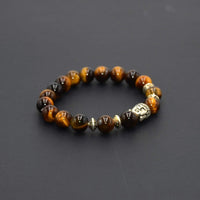 ALBATROSART Elegant New Bracelet Series: Tiger Eye Buddha Bracelet  (Ethnic Wallet Gift)