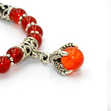 New Style Eagle Clawed Red Agate Bracelet -6 mm beads- (ETHNIC WALLET GIFT)