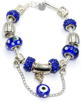 Albatros -European Style Charm Bracelet- (Evil Eye Beaded)