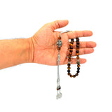 NEW MODELS (8 mm-33 beads) Tesbih-Tasbih-Masbaha-Worry Beads-Prayer Beads (Tiger Eye Stone)