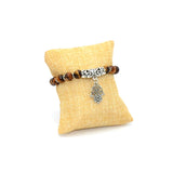 New Style Tiger Eye Beads Bracelet with Hamsa (Ethnic Wallet Gift)