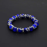 ALBATROSART -Evil Eye Bracelet Series -1- (Free Ethnic Vallet) (Lampwork with Iron Rhinestone)