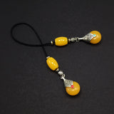 ALBATROSART Design - Greek KOMBOLOI Series Worry Beads Begleri Pony Anxiety Beads Rosary Relaxation Stress Relief (BEGLERİ - Tibetan Style Teardrop Resin Dark Yellow Beads)