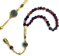 -Orient Collection-Prayer Beads-Worry Beads-Tesbih-Tasbih-Tasbeeh-Misbaha-Masbaha-Subha-Rosary (Red Agate Stone (8 mm-33 Beads))