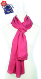 Elegant Plain Crepe Shawl/Scarf - Cherry Turkish Made (FREE GİFT)