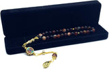 -Orient Collection-Prayer Beads-Worry Beads-Tesbih-Tasbih-Tasbeeh-Misbaha-Masbaha-Subha-Rosary (Red Agate Stone (8 mm-33 Beads))