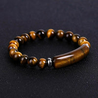 ALBATROSART - Handmade Bracelet Collection - (Ethnic Wallet Gift) (Tiger Eye Natural Stone Bracelet -8mm)