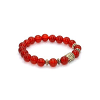 ALBATROSART Elegant New Bracelet Series: Red Agate Buddha Bracelet (Ethnic Wallet Gift)