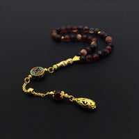 -Orient Collection-Prayer Beads-Worry Beads-Tesbih-Tasbih-Tasbeeh-Misbaha-Masbaha-Subha-Rosary (Red Agate Stone (8 mm-33 Beads))