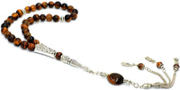 TIGER EYE STONE SERIES Prayer Beads-Tesbih-Tasbih-Tasbeeh-Misbaha (Gentleman Model) (8 mm 33 beads)