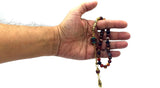 -Orient Collection-Prayer Beads-Worry Beads-Tesbih-Tasbih-Tasbeeh-Misbaha-Masbaha-Subha-Rosary (Red Agate Stone (8 mm-33 Beads))