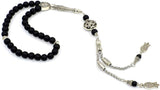 Black Matte Onyx Stone Prayer Beads - Tesbih - Tasbih - Tasbeeh - Misbaha - Masbaha (8 mm-33 beads)