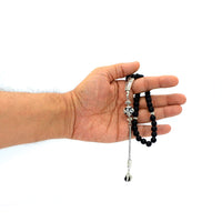 FANTASTIC EAGLE CLAW SERIES Black Matte Onyx Stone Prayer Beads-Tesbih-Tasbih (8 mm-33 beads)