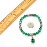 New Style Eagle Clawed Green Aventurine Bracelet -6 mm Beads- (Ethnic Wallet Gift)