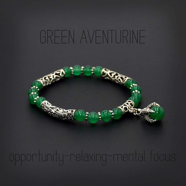 Green Aventurine Bracelet Man, Beaded Bracelet Man. Healing Stone Bracelet  - Etsy