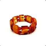 ALBATROSART - Elegant New Bracelet Series - (Ethnic Wallet Gift)  (Unisex Rolex Model Imitation Amber Bracelet)