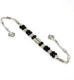 Elegant Double String Black Onyx Zaza Stress Worry Beads - Zaza Tesbih-Tasbih-Tasbeeh-Misbaha