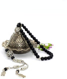 Black Matte Onyx Stone Prayer Beads - Tesbih - Tasbih - Tasbeeh - Misbaha - Masbaha (8 mm-33 beads)