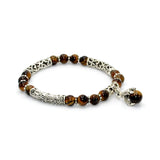 New Style Eagle Clawed Tiger Eye Bracelet -6 mm beads- (ETHNIC WALLET GIFT)