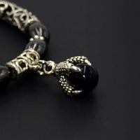 New Style Eagle Clawed Black Hematite Bracelet  -6 mm Beads- (Ethnic Wallet Gift)