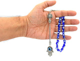 EVIL EYE COLLECTION Prayer Beads Tesbih-Tasbih-Tasbeeh-Misbaha (Blade in The Blue) (8 mm-33 beads)