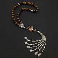 ALBATROSART -Regal Collection- Prayer Beads-Tesbih-Tasbih-Tasbeeh-Misbaha-Masbaha-Subha-Sebha-Sibha-Rosary (Tiger Eye Stone)