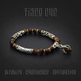 New Style Eagle Clawed Tiger Eye Bracelet -6 mm beads- (ETHNIC WALLET GIFT)