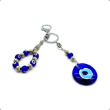 ALBATROSART Design -Special Evil Eye Beaded Collection Worry Beads - Key Chain (10 mm-Beads) Tesbih-Tasbih-Tasbeeh-Misbaha-Masbaha-Subha-Rosary (Key Chain & Tasbih with Evil Eye Beads)