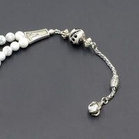 FANTASTIC EAGLE CLAW SERIES Synthetic White Turquoise Stone Prayer Beads-Tesbih-Tasbih (8 mm-33 beads)