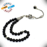 FANTASTIC EAGLE CLAW SERIES Black Matte Onyx Stone Prayer Beads-Tesbih-Tasbih (8 mm-33 beads)