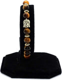 ALBATROSART Elegant New Bracelet Series: Tiger Eye Buddha Bracelet  (Ethnic Wallet Gift)