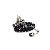 FANTASTIC EAGLE CLAW SERIES Black Matte Onyx Stone Prayer Beads-Tesbih-Tasbih (8 mm-33 beads)