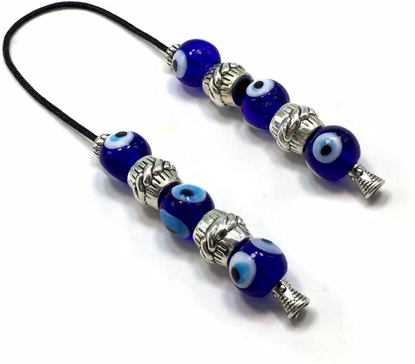 Evil Eye Collection Bracelet -Necklace - Keychain - Worry Beads - Prayer Beads -Komboloi - Begleri - Shawl - Hamsa (Greek BEGLERI - Lampwork Glass Evil Eye -12x11 mm- Beads)