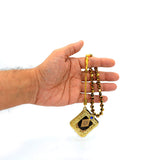 SPECIAL HEMATITE COLLECTION Prayer Beads-Tesbih-Tasbih (8 mm 33 beads-Yellow Hematite with Quran)