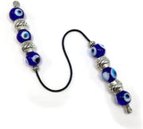 Greek KOMBOLOI Series- Worry Beads Begleri Pony Anxiety Beads Rosary Relaxation Stress Relief (Lampwork Glass Evil Eye Beads -12x11 mm-)