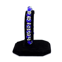 ALBATROSART -Evil Eye Bracelet Series -1- (Free Ethnic Vallet) (Lampwork with Iron Rhinestone)