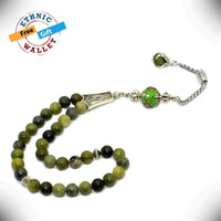 FANTASTIC EAGLE CLAW SERIES Jade Stone Prayer Beads Tesbih-Tasbih-Tasbeeh-Misbaha (8 mm-33 beads)