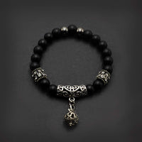 ALBATROSART - Handmade Bracelet Collection - (Ethnic Wallet Gift) (Metal Embroidered Handmade Black Onyx)