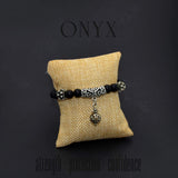 ALBATROSART - Handmade Bracelet Collection - (Ethnic Wallet Gift) (Metal Embroidered Handmade Black Onyx)