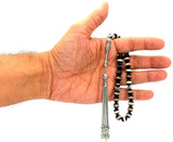 ALBATROSART -Prestige Series -2- (33 Beads) Worry Beads-Prayer Beads-Tesbih-Tasbih-Tasbeeh-Misbaha-Masbaha-Subha-Rosary (Tibetan Agate Stone Prayer Beads)