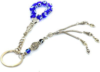 EVIL EYE COLLECTION Prayer Beads-Tesbih-Tasbih (Key Chain & Tasbih with Evil Eye) (8 mm-33 beads)