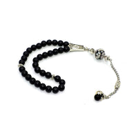 FANTASTIC EAGLE CLAW SERIES Black Matte Onyx Stone Prayer Beads-Tesbih-Tasbih (8 mm-33 beads)