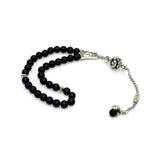 FANTASTIC EAGLE CLAW SERIES Black Matte Onyx Stone Prayer Beads-Tesbih-Tasbih (8 mm-33 beads)