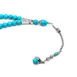 NEW TURQUOISE COLLECTION (33 beads) Worry Beads-Prayer Beads-Tesbih-Tasbih (Blue Synthetic Turquoise -Eagle Claw)